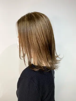 ロング カラー レイヤーカット 赤み消し　店長/大和のヘアスタイル