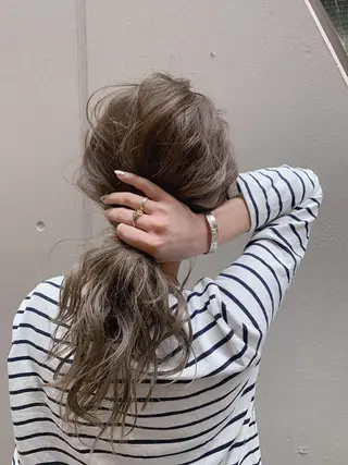 ミディアム カラー リピート率No.1✨ ユウキのヘアスタイル