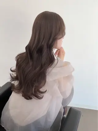 ミディアム カラー くるみ /モデル募集中のヘアスタイル