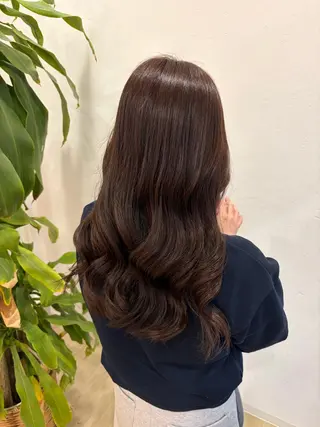 ロング カラー 中田 百笑のヘアスタイル