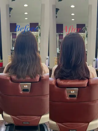 セミロング 藤田 竜成のヘアスタイル