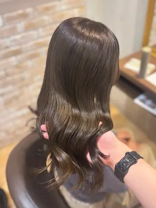 セミロング カラー yui🥀/ボブ /ブリーチなしカラーのヘアスタイル