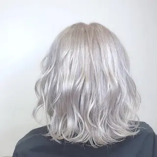 ミディアム レイヤー/ハッシュ 渋谷/サッタのヘアスタイル