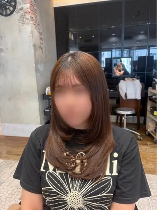 セミロング 志波 珠音のヘアスタイル