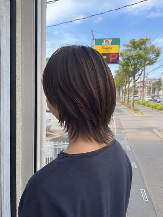 ミディアム メンズ 🍊暖色/ボブ chihiro🌼ོのヘアスタイル