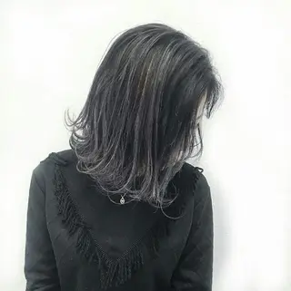 ミディアム 山下 翔のヘアスタイル