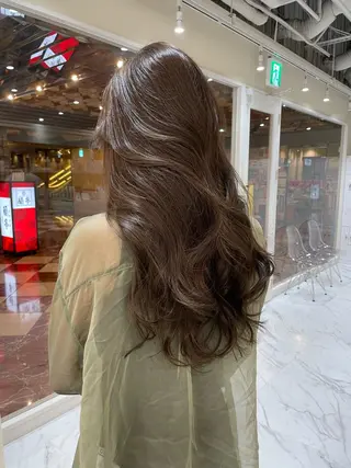 ロング カラー ヘアアレンジ 髪質改善×レイヤー 🫧松野力也のヘアスタイル