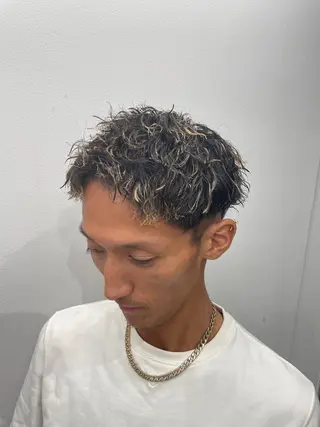 パーマ メンズ 京都河原町 メンズパーマ助川龍哉のヘアスタイル