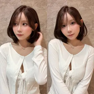ミディアム 韓国レイヤー 田中 励也のヘアスタイル