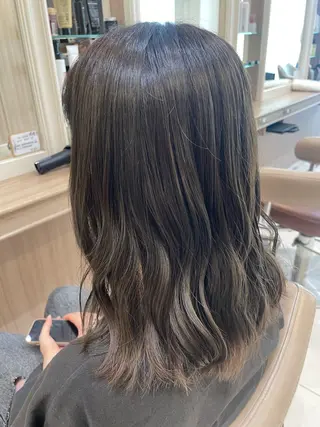 ミディアム カラー ヘアアレンジ 韓国ヘアメイク🎀/ 縮毛矯正✨山本媛香のヘアスタイル