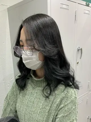 ミディアム カラー ヘアアレンジ 憧れの艶ハイトーンへ 🌙サイダサキのヘアスタイル