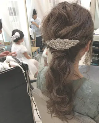 ロング ヘアアレンジ takebuchi harukaのヘアスタイル