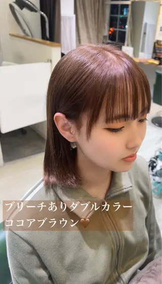 ミディアム カラー melca. Amiのヘアスタイル