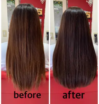 ロング 岸本 友子のヘアスタイル