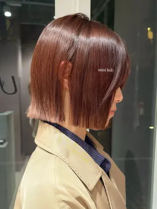 ショート おしゃれボブ/暖色 カラー🧶いろはのヘアスタイル