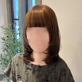ミディアム 顔周り/艶カラー /ヘアメ🎀あつはのヘアスタイル