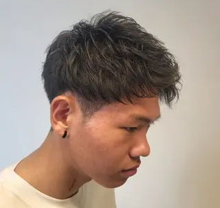 ショート パーマ メンズ 【イケメン風パーマ】 SHOFYのヘアスタイル