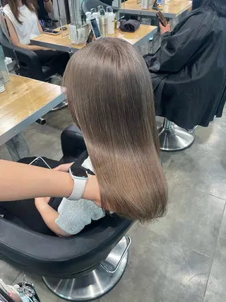 ミディアム カラー ハイトーン 横浜💞ミオのヘアスタイル