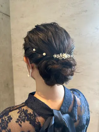 ミディアム ヘアアレンジ はやしほのか｜ マンツーマン美容師のヘアスタイル