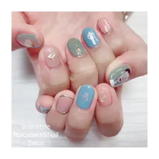 ショート ネイル 🐾enen style 🐾のネイルデザイン