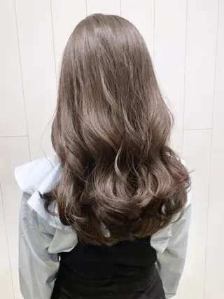 セミロング ヘアアレンジ パーマ カラー ITbyALBUM 中野店のヘアスタイル