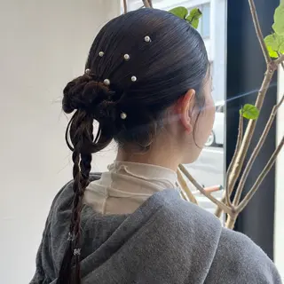 ヘアアレンジ なな/ICI/レイヤ ーパーマ/上前津のヘアスタイル