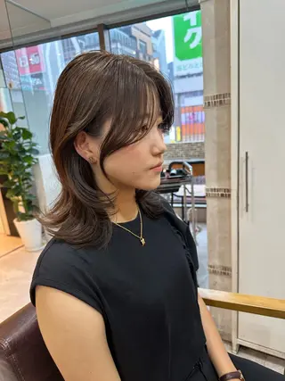 ロング カラー 🇰🇷韓国風くびれ ヘア🇰🇷中村優大のヘアスタイル