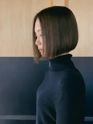 ショート BANKSIA ボブ専門/草野明郎のヘアスタイル