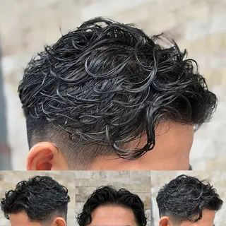 ミディアム 北川 竜也のヘアスタイル
