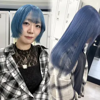 セミロング 🎀ブリーチ ハイト ーン ♡Kanon♡のヘアスタイル