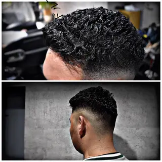 ショート パーマ メンズ 中西 将斗のヘアスタイル