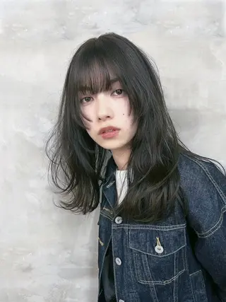 セミロング カラー 安藤幹人 メンズパーマのヘアスタイル