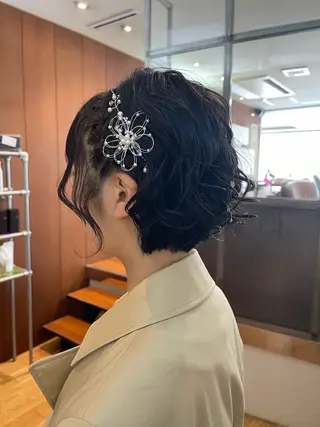 ショート ヘアアレンジ 岩下 侑里のヘアスタイル