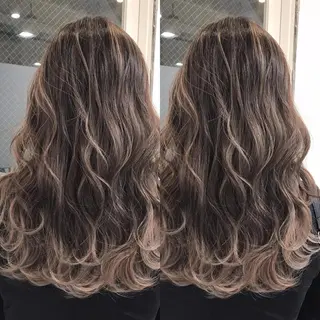 セミロング カラー ヘアアレンジ 縮毛矯正 髪質改善寺坂雄飛💐のヘアスタイル