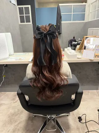 ロング ヘアアレンジ 加藤 碧唯のヘアスタイル