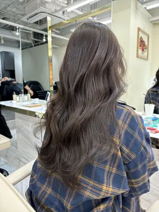 ロング カラー ヘアアレンジ 髪質改善×レイヤー 🫧松野力也のヘアスタイル