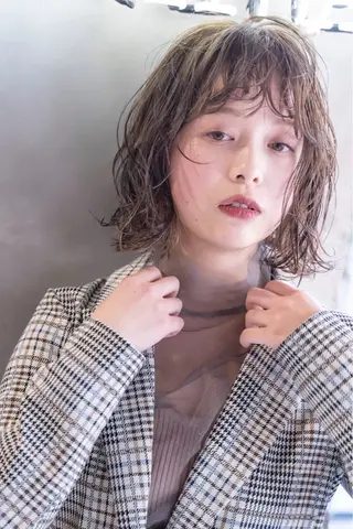 ショート カラー ﾌｸﾀﾞ ﾚﾝのヘアスタイル