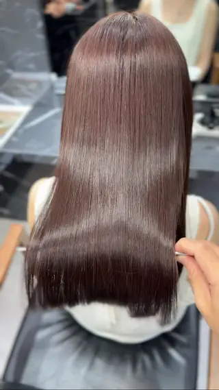 ロング JIN|朝楽になる 乾かしただけで極艶髪のヘアスタイル