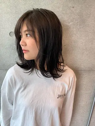ミディアム 似合わせヘア✔️ 店長 オオキアキヒロのヘアスタイル