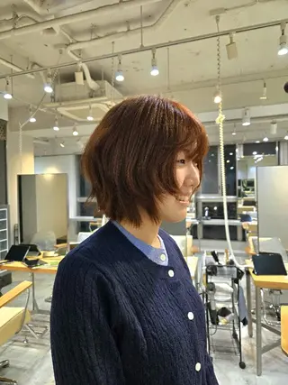 ミディアム 柏Wcolor/UC HIBORINAMIのヘアスタイル
