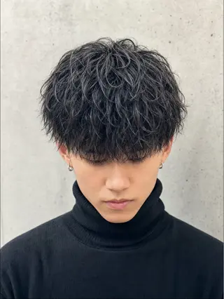 ショート パーマ メンズ キマるメンズパーマ クメユウキのヘアスタイル
