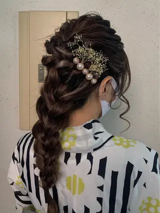 ロング ヘアアレンジ REONA🪽✨薬院 レイヤーカット🫧のヘアスタイル