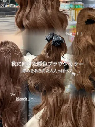 カラー 暖色/透明感カラー 🤍yuzuho🫧のヘアスタイル