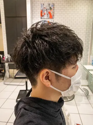 ショート メンズ 縮毛矯正/レイヤー 💫AOI💫のヘアスタイル