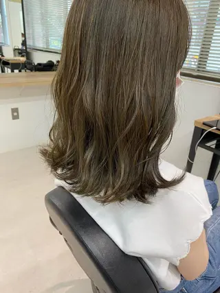 ミディアム カラー レイヤーボブ/ボブ 仲川和人のヘアスタイル