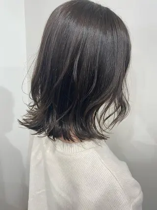 ミディアム カラー 夜23時まで予約🉑 reverieあきらのヘアスタイル