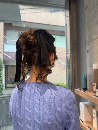 ロング ヘアアレンジ 艶カラー/アレンジ/ 着付け/Mimi.ೀのヘアスタイル