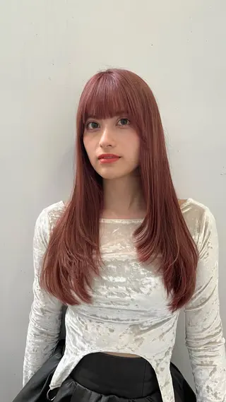 ロング カラー 柔らかい艶暖色 レイヤー🫧姫汝のヘアスタイル