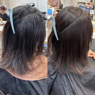 艶感カラー/オリーブ アレンジ：♡のヘアスタイル