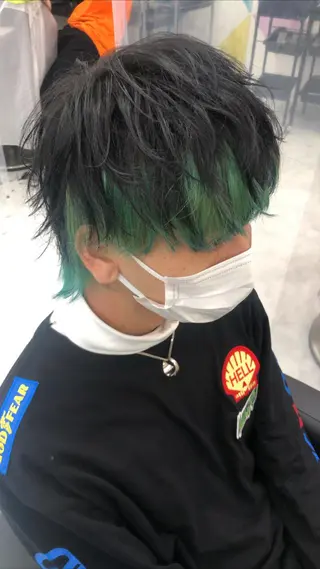 ミディアム カラー パーマ ヘアアレンジ メンズ キッズ メンズ特化美容師 aiの眉毛・アイブロウイメージ